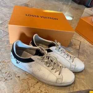 Louis Vuitton White and Black Sneakers for Men
